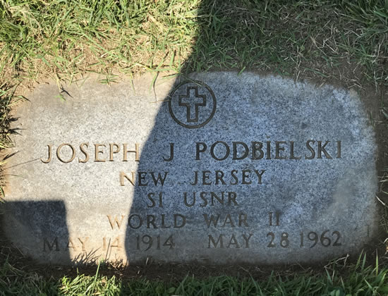 Joseph P. Podbieiski Grave Marker
